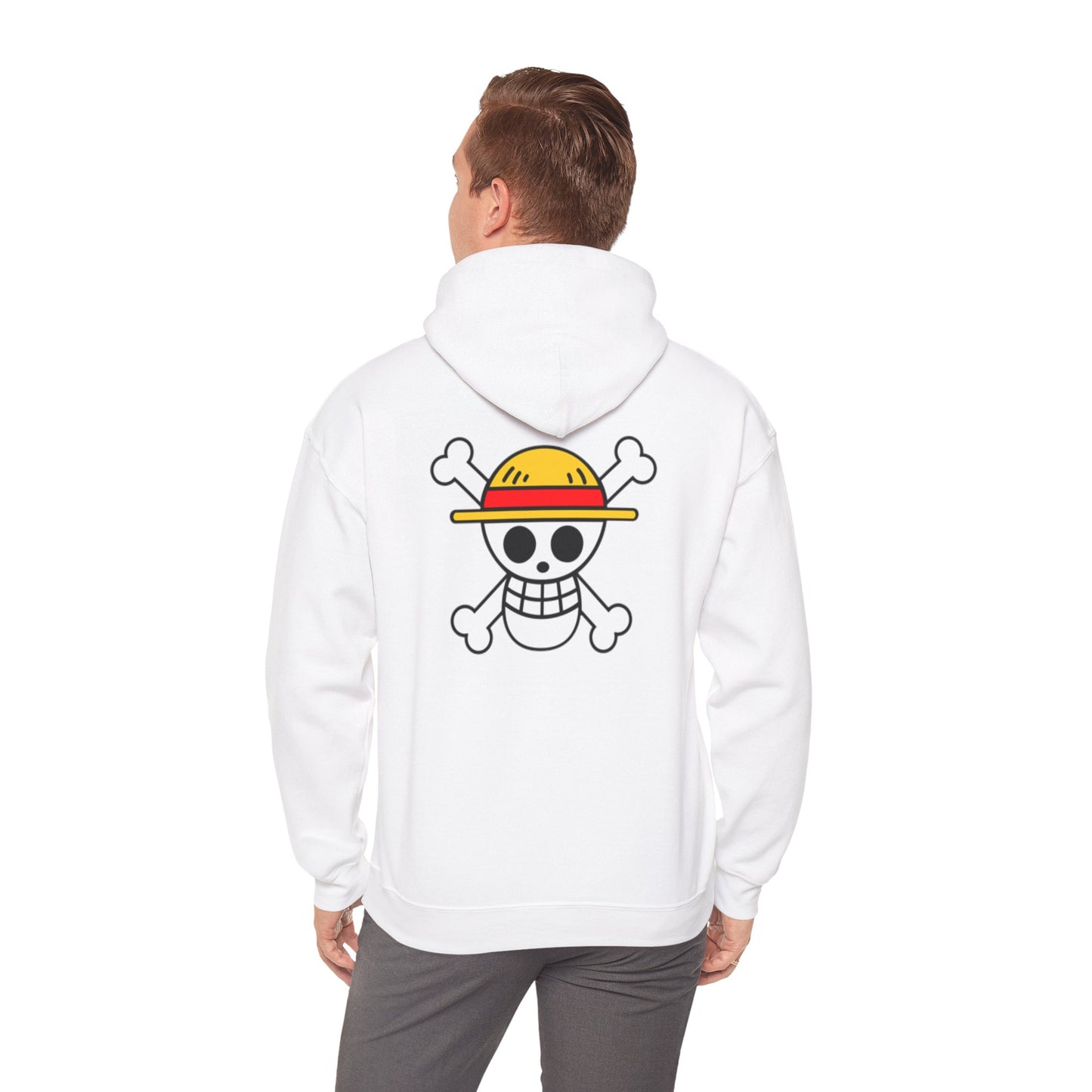 Cool Pirate Hoodie for Anime Fans, Unisex Hoodie, Casual Sweatshirt, Gift for Gamers, Cartoon Character Apparel