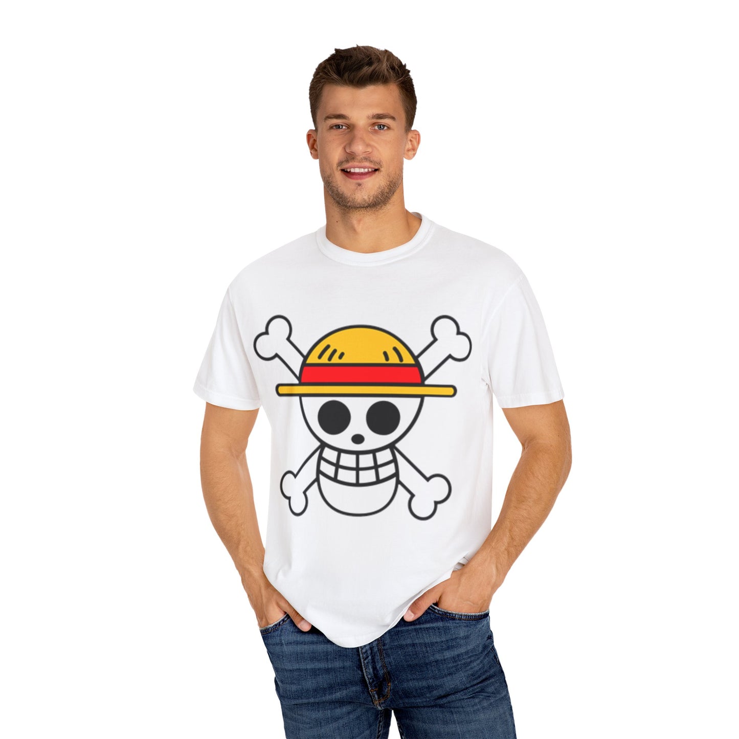 One Piece Adventure Unisex Garment-Dyed T-Shirt | Casual Anime Tee, Collector's Gift, Summer Essential, Movie Night Apparel