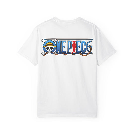 One Piece Adventure Unisex Garment-Dyed T-Shirt | Casual Anime Tee, Collector's Gift, Summer Essential, Movie Night Apparel